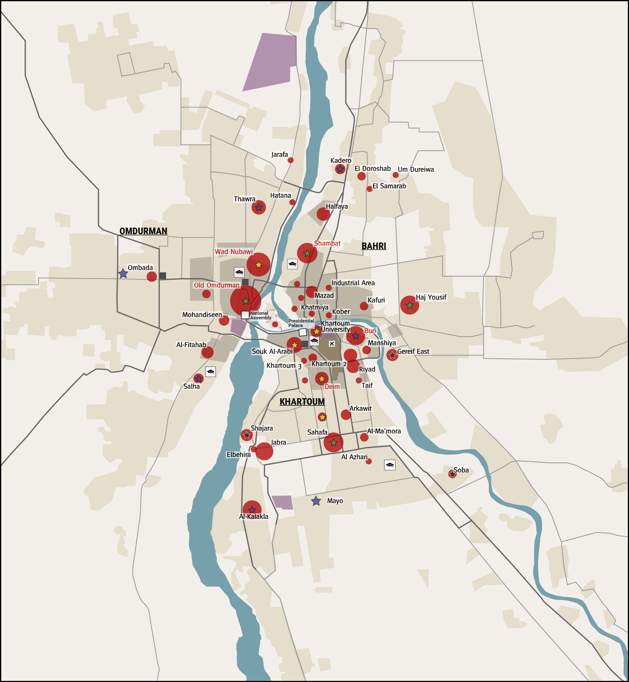 Mapping the 2019 Sudan Protests