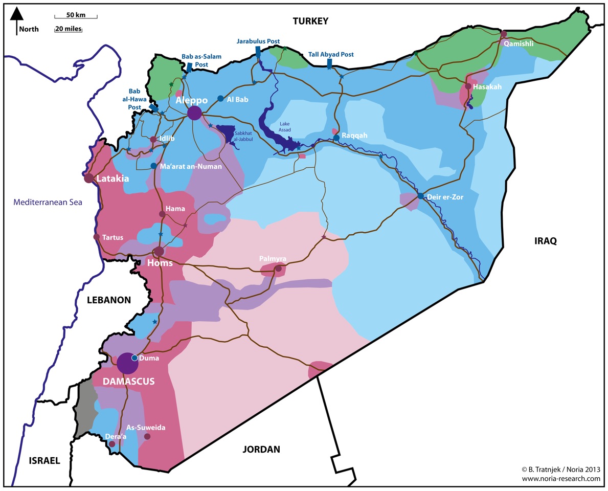 Mapping Competing Strategies in the Syrian Conflict