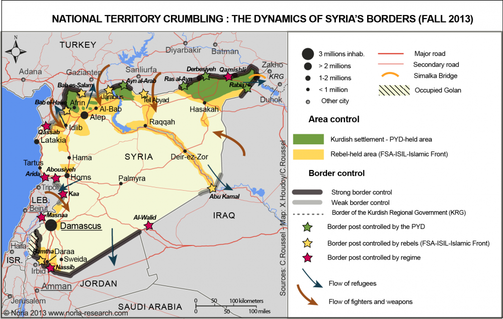 Reconfiguration des espaces transfrontaliers dans le conflit syrien