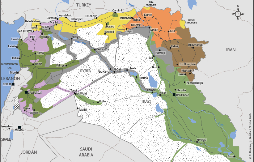 Competing Actors and Fragmented Territories in Iraq and Syria