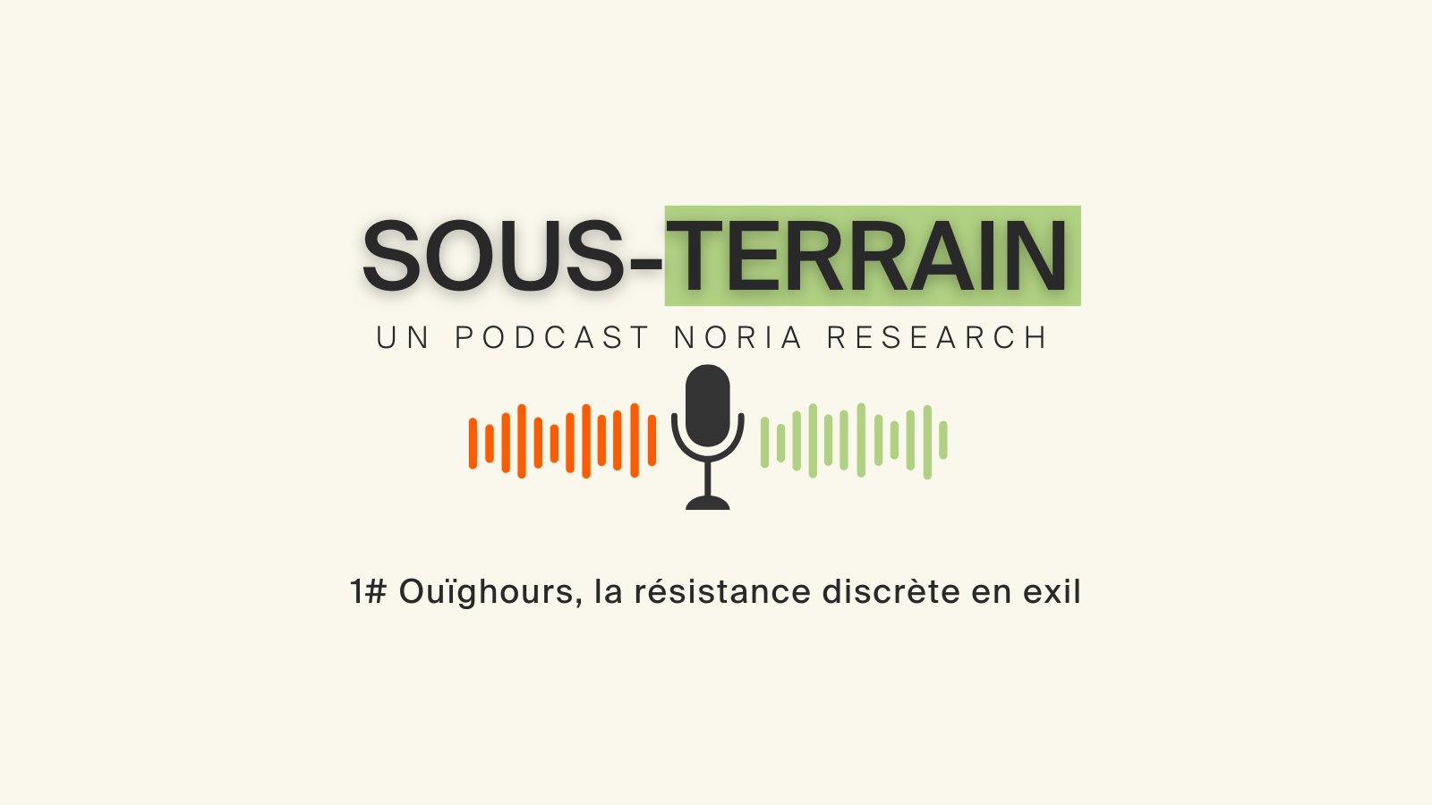 SOUS-TERRAIN 1# Ouïghours, la résistance discrète en exil